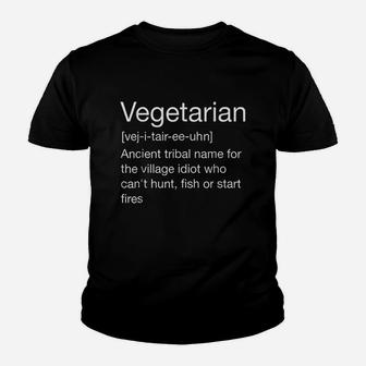 Vegetarian Definition Youth T-shirt | Crazezy AU