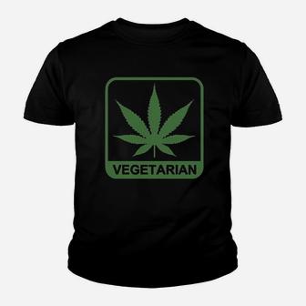 Vegetarian Green Youth T-shirt | Crazezy DE
