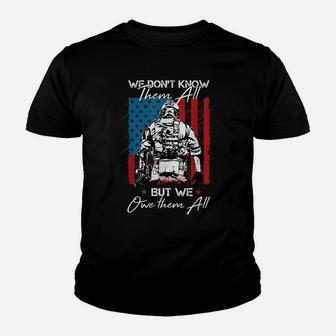 Veteran American Flag Army Soldier Saying Military Gifts Youth T-shirt | Crazezy AU