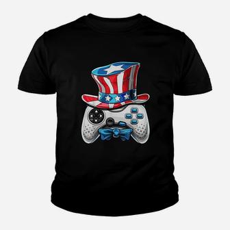 Video Game American Flag Youth T-shirt | Crazezy CA