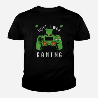 Video Game Gamer St Patricks Day Irish I Was Gaming Youth T-shirt - Monsterry AU