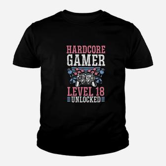 Video Gamer Level 18 Youth T-shirt | Crazezy DE
