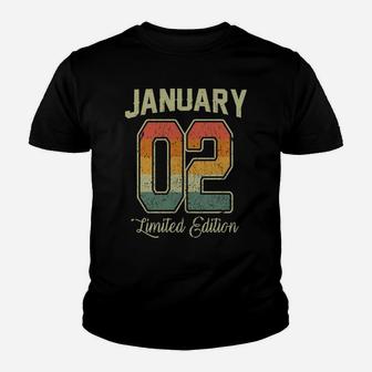 Vintage 18Th Birthday Gift January 2002 Sports Jersey Youth T-shirt | Crazezy AU