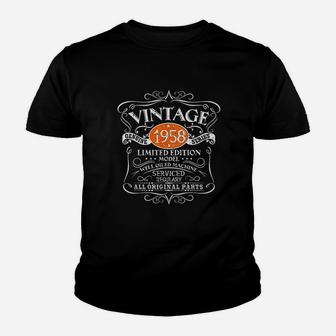 Vintage 1958 63Rd Birthday Gift Men Women Original Design Youth T-shirt | Crazezy