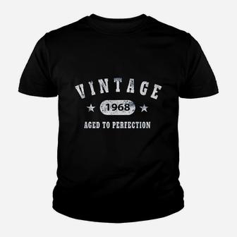 Vintage 1968 Aged To Perfection Youth T-shirt | Crazezy