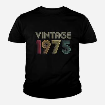 Vintage 1975 46Th Birthday Gift Retro 46 Years Old Mom Dad Youth T-shirt | Crazezy