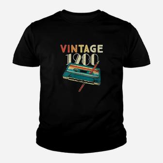 Vintage 1980 Music Cassette 40Th Birthday Gifts 40 Years Old Youth T-shirt | Crazezy