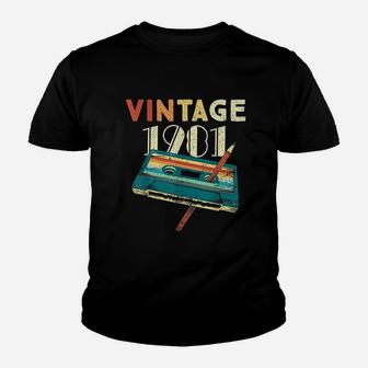 Vintage 1981 Music Cassette 40Th Birthday Gifts 40 Years Old Youth T-shirt | Crazezy UK
