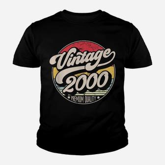 Vintage 2000 21St Birthday, Retro Sunset Style Design Youth T-shirt | Crazezy UK