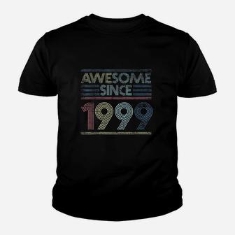 Vintage 22Nd Birthday Gifts Awesome Since 1999 Youth T-shirt | Crazezy