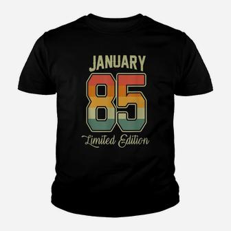 Vintage 35Th Birthday Gift January 1985 Sports Jersey Youth T-shirt | Crazezy