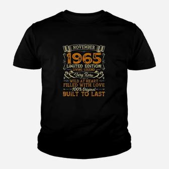 Vintage 56Th Birthday November 1965 Youth T-shirt | Crazezy