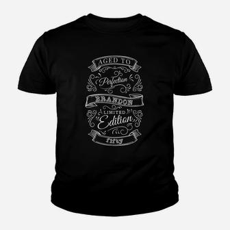 Vintage Aged To Perfection 50Th Birthday Party Decoration Youth T-shirt | Crazezy