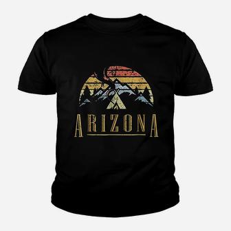 Vintage Arizona Mountains Camping Youth T-shirt | Crazezy AU