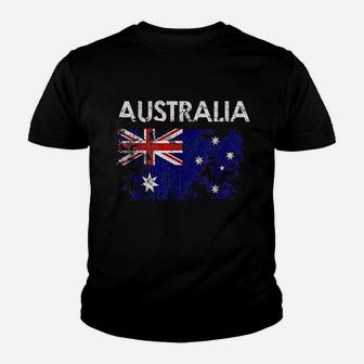 Vintage Australia Australian Flag Youth T-shirt | Crazezy DE