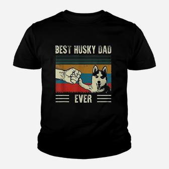 Vintage Best Dog Dad Ever Youth T-shirt | Crazezy AU