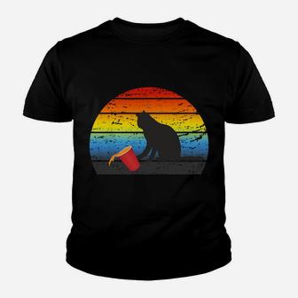 Vintage Black Cat I Do What I Want Retro Cats Lover Gift Youth T-shirt | Crazezy DE