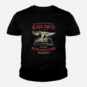 Vintage Blacksmithing Youth T-shirt | Crazezy UK