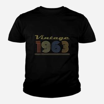 Vintage Born In 1963 57Th Birthday Gift Retro Classic Youth T-shirt | Crazezy CA