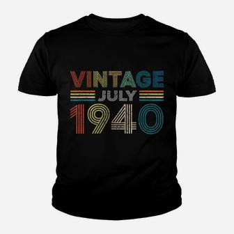 Vintage Born In July 1940 Man Myth Legend 80 Years Old Youth T-shirt | Crazezy