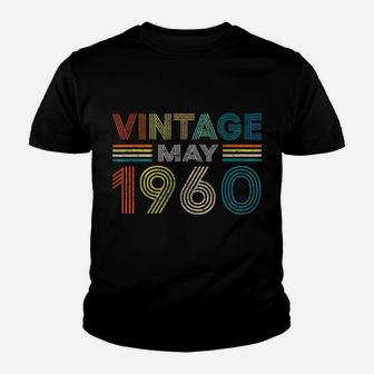 Vintage Born In May 1960 Man Myth Legend 60 Years Old Youth T-shirt | Crazezy