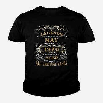 Vintage Born In May 1976 Man Myth Legend 44 Years Old Youth T-shirt | Crazezy