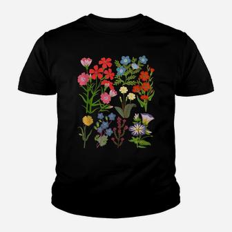Vintage Botanical Floral Flower Hawaiian Gifts For Men Women Youth T-shirt | Crazezy