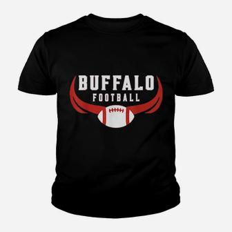 Vintage Buffalo Football New York Ny Sports Youth T-shirt - Monsterry DE