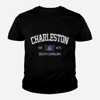 Vintage Charleston South Carolina Est 1670 Youth T-shirt | Crazezy CA