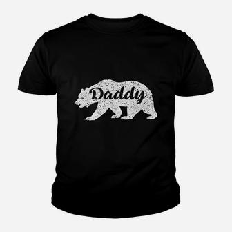 Vintage Daddy Bear Funny Dad Camping Youth T-shirt | Crazezy AU