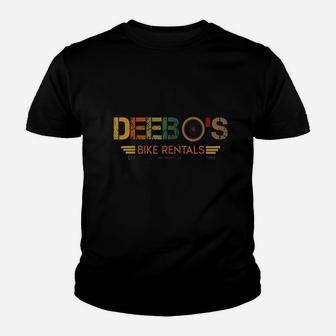 Vintage Deebos Bike Rentals Bike Rider Youth T-shirt | Crazezy DE