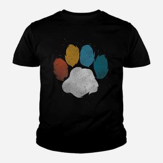 Vintage Dog Paw, Puppy Pet Paw Christmas Gift, Birthday Gift Youth T-shirt | Crazezy DE