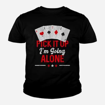 Vintage Euchre Card Game Player Quote Youth T-shirt | Crazezy
