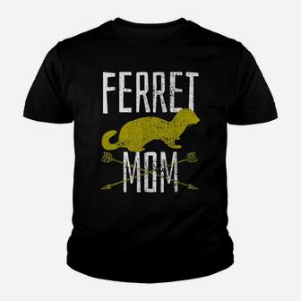 Vintage Ferret Mom Mother Mothers Day Pet Gift Youth T-shirt | Crazezy UK