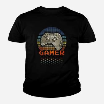 Vintage Gamer Gaming Youth T-shirt | Crazezy