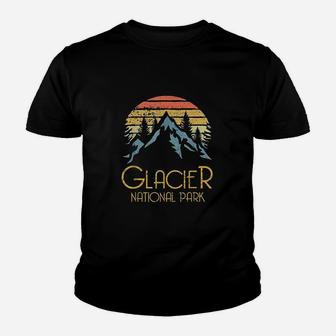 Vintage Glacier National Park Youth T-shirt | Crazezy