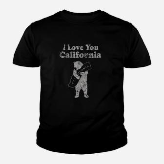 Vintage I Love You California Bear Youth T-shirt | Crazezy AU