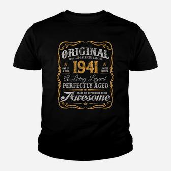 Vintage Legends Made In 1941 Original 80Th Birthday Youth T-shirt | Crazezy