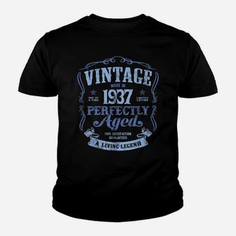 Vintage Made In 1937 Living Legend 83Rd Birthday Youth T-shirt | Crazezy UK