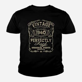 Vintage Made In 1940 81Th Birthday Gift Youth T-shirt | Crazezy CA