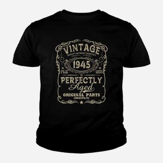 Vintage Made In 1945 76Th Birthday Gift Youth T-shirt | Crazezy UK