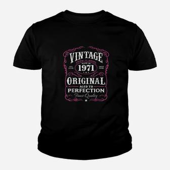 Vintage Made In 1971 47Th Birthday Gift Youth T-shirt | Crazezy DE