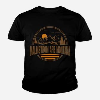 Vintage Malmstrom Afb, Montana Mountain Print Youth T-shirt | Crazezy AU