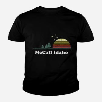 Vintage Mccall Idaho Sunset Souvenir Youth T-shirt | Crazezy
