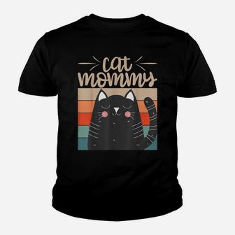 Vintage Mothers Day Shirt For All Cat Mama Cat Lovers Youth T-shirt | Crazezy