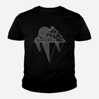 Vintage Mountains Nature Hiking Camping Youth T-shirt | Crazezy CA