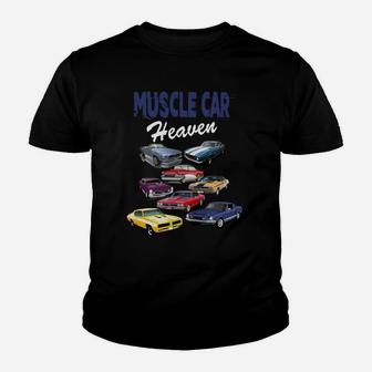 Vintage Muscle Cars Sweatshirt Classic Old Retro Hot Rod Car Youth T-shirt | Crazezy DE