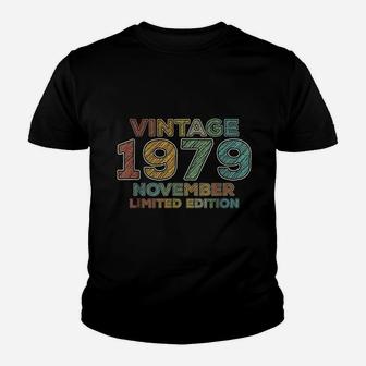 Vintage November 1979 42 Years Old Birthday Youth T-shirt | Crazezy
