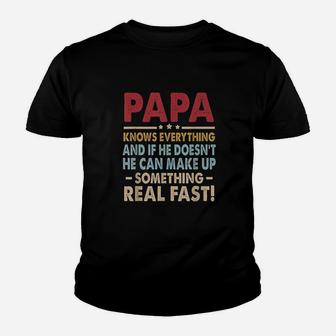 Vintage Papa Know Everything Youth T-shirt | Crazezy DE