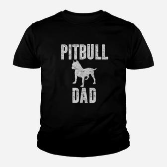 Vintage Pitbull Dad Gift Dog Lover Pet Daddy Pit Bull Father Youth T-shirt | Crazezy DE
